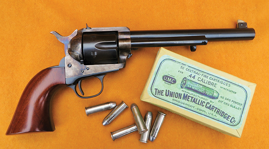 Allen’s 44-40 Flat-top revolver with the 7½-inch barrel.